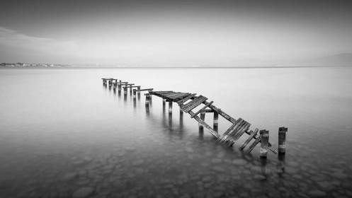 Abandoned Pier by Ken Dobson