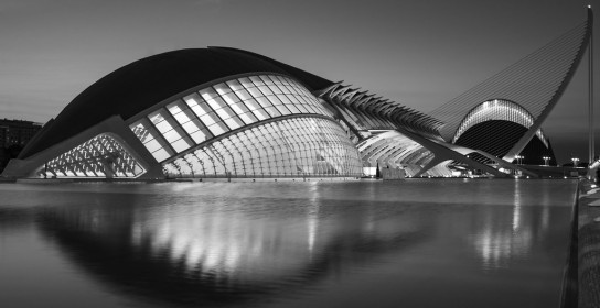 Nightime at the Arts Centre