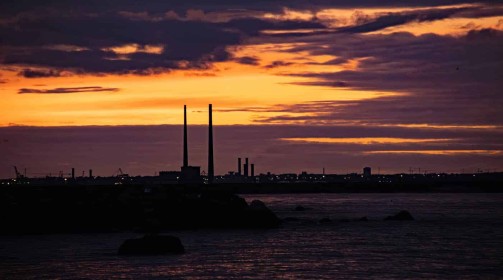 The Chimneys at Sunset by Gerry Donovan