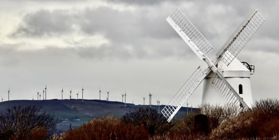 Blennerville Windmill, seeding the hills