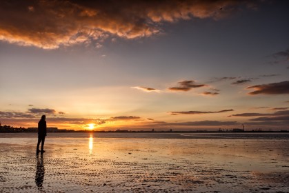 Enjoying the Sunset - Dublin Bay