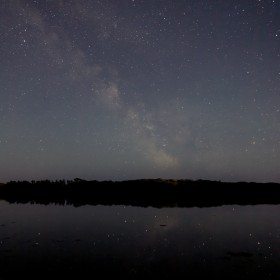 Milky Way, Summer Solstice night, Ilen river
