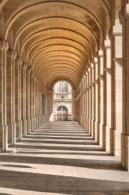 The colonnade and the pigeon