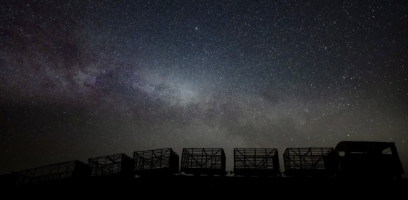 Lough Boorah - Milky Way above sky Train