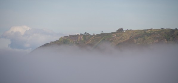 Carlisle Fort in fog