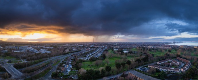 Drone Pano Elm Park and UCD Flyover