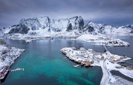 Lofoten Islands in winter