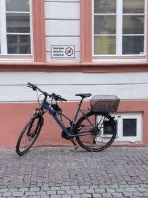 Parking a bike