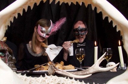 Surreal Masked Dinner Party by Suzanne Cobban