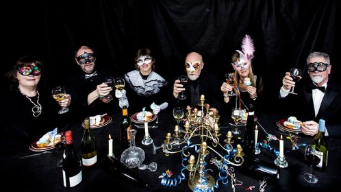 Surreal Masked Dinner Party by Wendy Hannan
