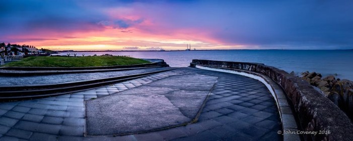 Sunset after Showers at Seapoint by John Coveney