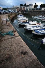 Boats for Hire at Bulloch Harbour by John Brew