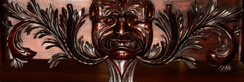 Carved Figure on Cardtable by John Brew