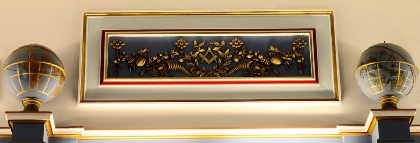 Decorative Panel in Grand Lodge Room by John Brew
