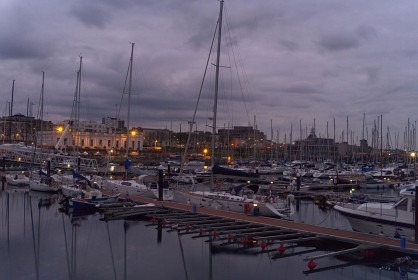Dun Laoghaire at Dusk by Jean Clarke