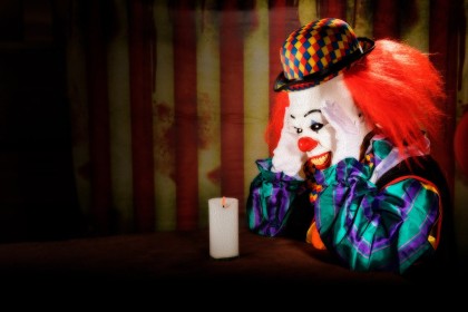 Clown by Candlelight by Mary Swanzy - Photo interpretation Seamus McKenna
