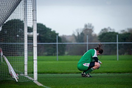 The Dejected Goalie by Emily Gallagher