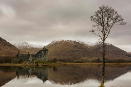 Kilchurn Castle Reflections Scotland by Rob Hackett