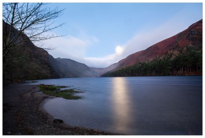 Moonset at Glendalough by Ashley Lowry