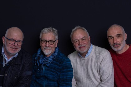 Four Bearded Men by Robert Hackett