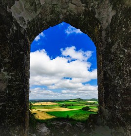 View from a window Rock of Dunamase by Peter Brennan