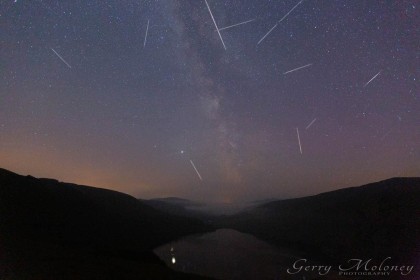 Perseids Meteor Shower, Lough Tay by Gerry Moloney