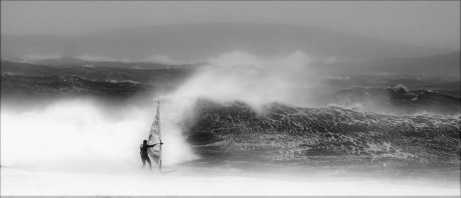 Storm Surfing in Donegal by Jimmy Freeley