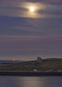 St Begnets, Muglins, Kish, South Burford Light, Moonrise by Paul O'Callaghan