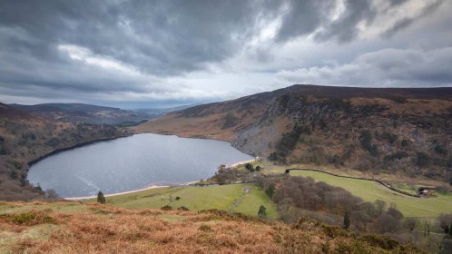 Lough Tay and Luggala Mountain by Enda Magee