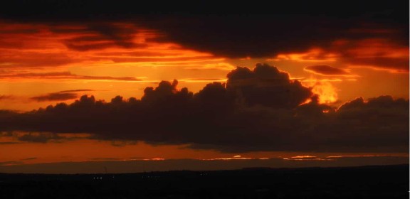 Killiney Hill Sunset - View over Dublin by Bob Acton