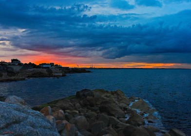 Dalkey Sunset from Bullock Harbour by Pat Divilly