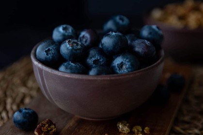 Moody Blueberries by Julie Quinn