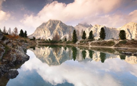 Lago Limides Reflection by Kevin Grace