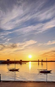Sunset at Dun Laoghaire by Mary Winifred-Ross