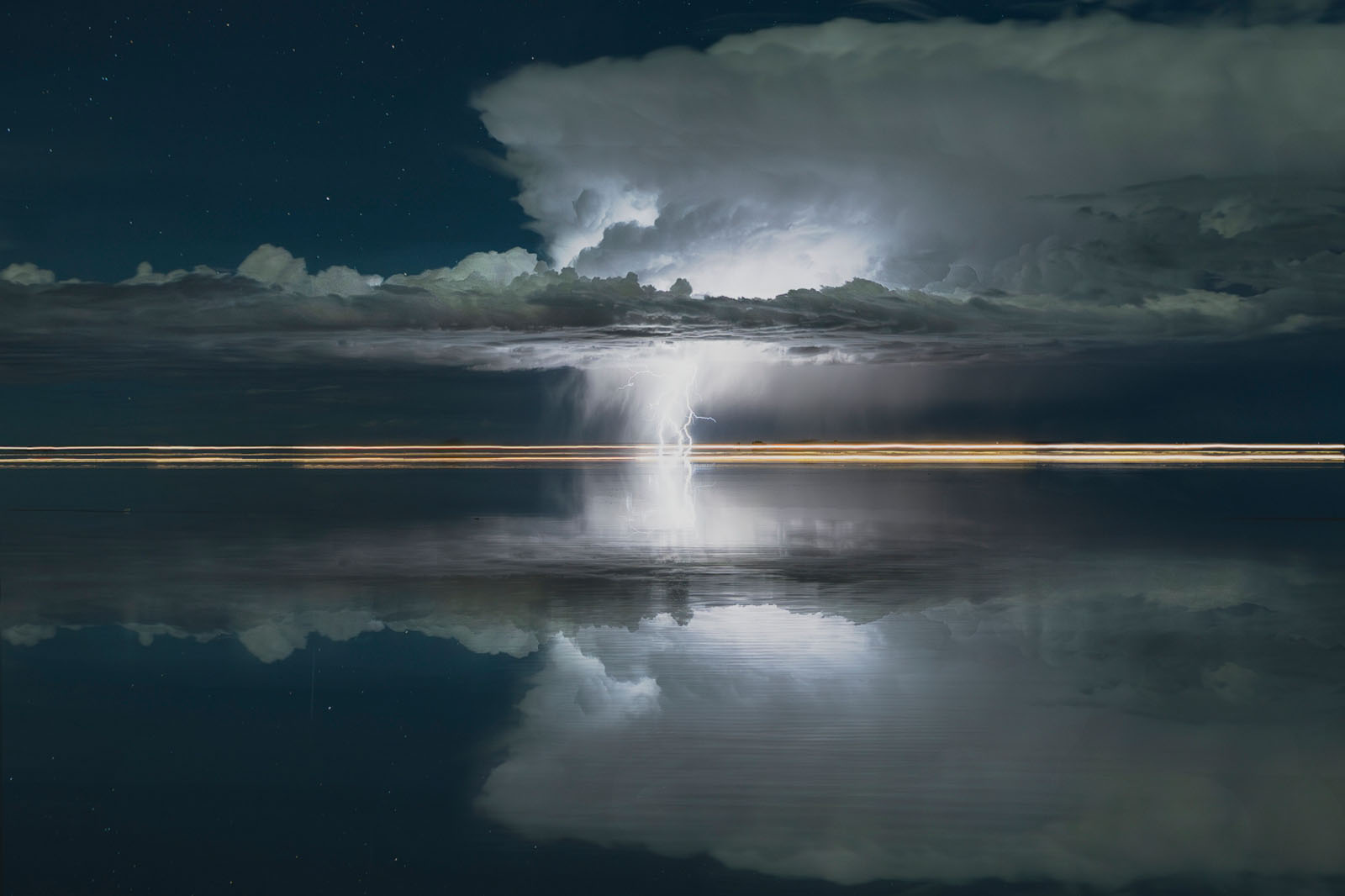 1st Place : Salt Flat Lightning by Stephen Smith